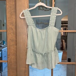 Anthropologie seafoam green top size x-small